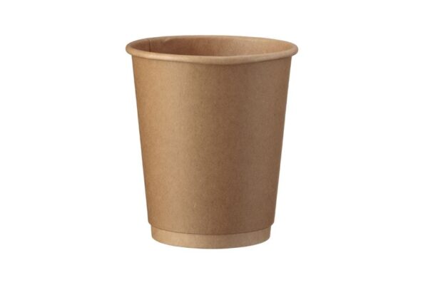Double Wall Paper Cups 8oz Kraft | Intertan S.A.