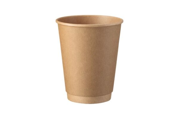 Double Wall Paper Cups 12oz Kraft | Intertan S.A.