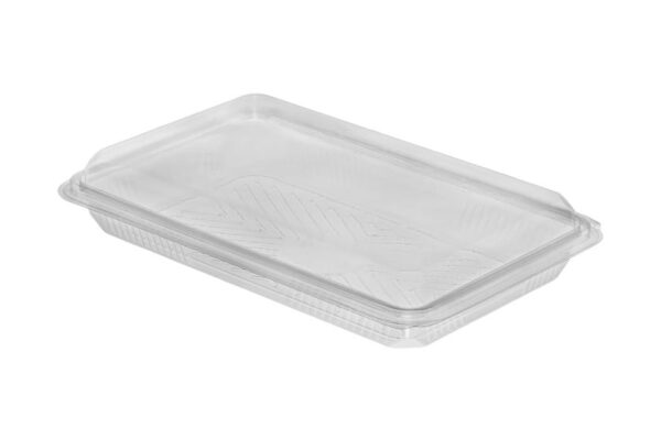 PET Food Containers with Hinged Flat Lid 1kg (Shallow) | Intertan S.A.
