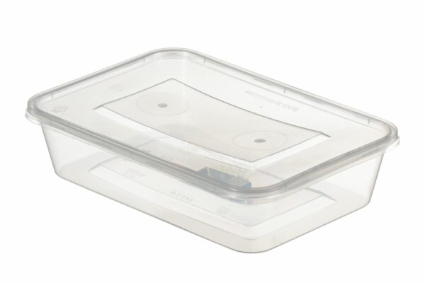 PP Food Containers M/W Transparent Lid 500 ml | Intertan S.A.