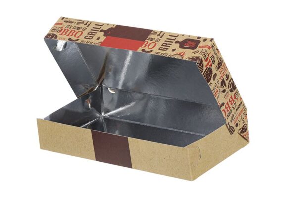 Food Boxes ENJOY with Metalised PET coating (Τ24) 25x13x4.5cm. | Intertan S.A.