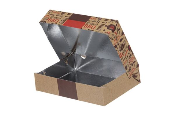 Food Boxes ENJOY with Metalised PET (Τ37) 22x16x5cm. | Intertan S.A.