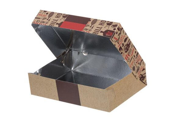 Food Boxes ENJOY with Metalised PET (Τ44) 25x17.5x6cm. | Intertan S.A.