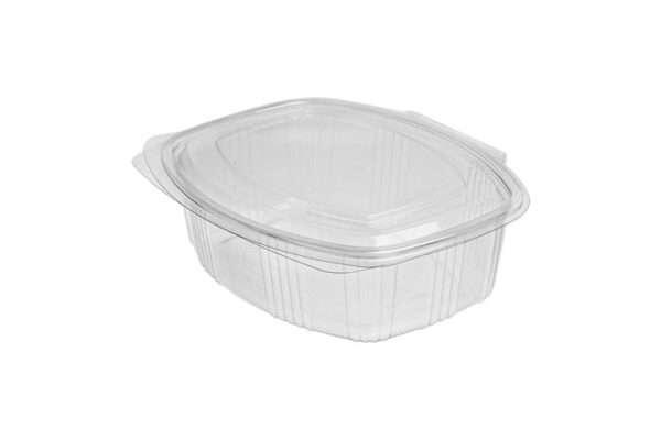 PET Food Containers with Hinged Flat Lid 1000 ml | Intertan S.A.