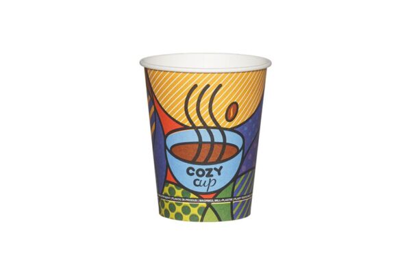 Xάρτινα Ποτήρια Μονού Τοιχώματος 8oz Cozy Cup | ΙΝΤΕΡΤΑΝ Α.Ε.