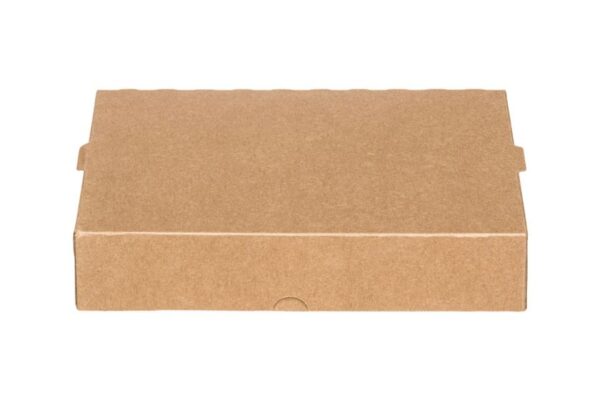 Kraft Paper Automated Food Boxes FSC® Large Portions 27 x 19 x 7.5 cm. | Intertan S.A.