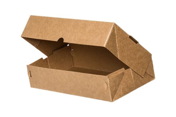 Kraft Paper Automated Food Boxes FSC® (T24) 24.1 x 13 x 5.5 cm. | Intertan S.A.