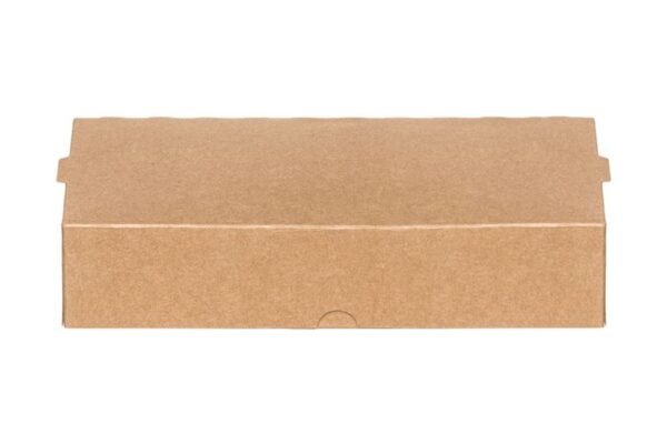 Kraft Paper Automated Food Boxes FSC® (T24) 24.1 x 13 x 5.5 cm. | Intertan S.A.