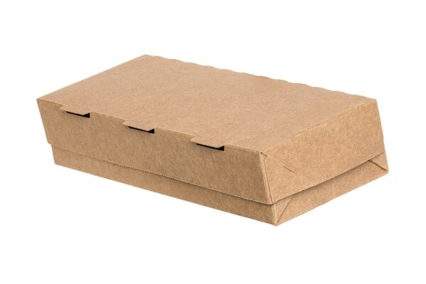 Kraft Paper Automated Food Boxes FSC® (T28) 25 x 10 x 5,2 cm. | Intertan S.A.