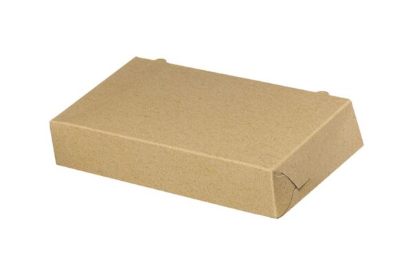 Food Boxes KRAFT with Metalised PET Coating (T22) 23x12.2x4.5cm | Intertan S.A.