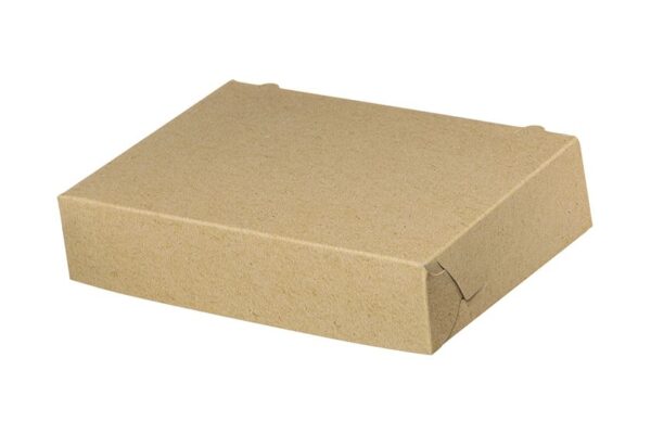 Food Boxes KRAFT with Metalised PET Coating (T37) 22x16x5cm | Intertan S.A.