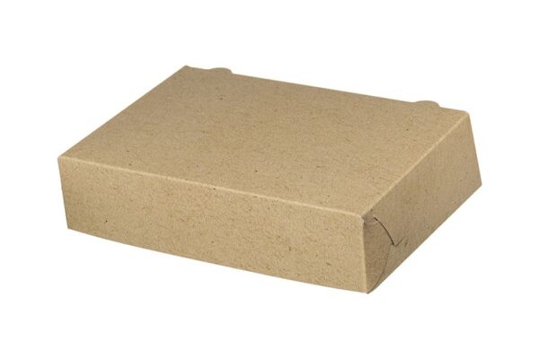 Food Boxes KRAFT with Metalised PET Coating (T44) 25x17,5x6cm. | Intertan S.A.
