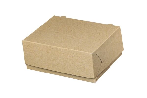Food Boxes KRAFT with Metalised PET Coating (T8) 16x13.5x6cm | Intertan S.A.