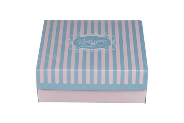 Pastry Boxes with Inner Metalised PET Coating Patisserie Design K15 | Intertan S.A.