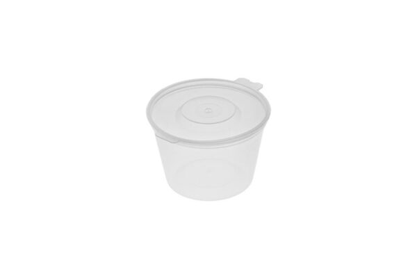 PP Pots with Hinged Lid 60ml (2oz) | Intertan S.A.