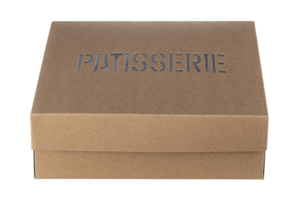 Pastry Boxes with PE Coating and PET Window Kraft Patisserie Design K30 | Intertan S.A.