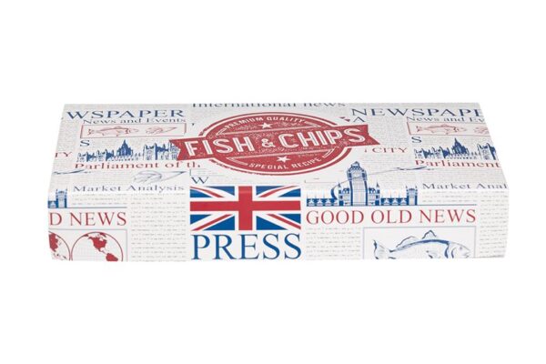 Fish and Chips Box - Large 31x15.5x5cm. | Intertan S.A.