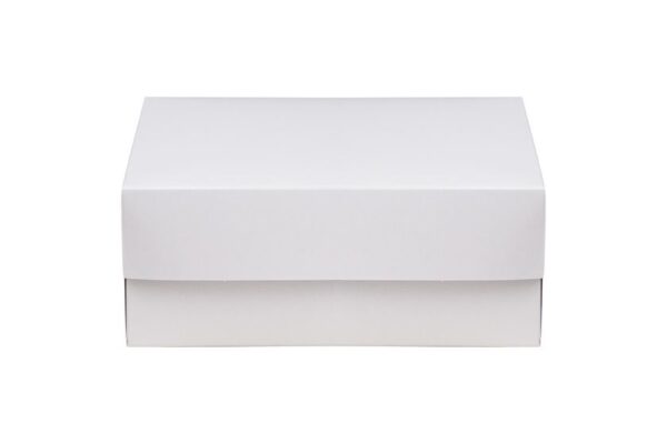 Pastry Boxes with Inner Metalised PET Coating White Design K10 | Intertan S.A.