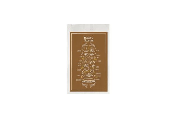 Greaseproof Paper Bags "BAKERY STORIES" 12.5x21cm | Intertan S.A.