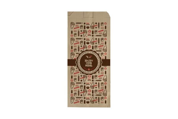 Greaseproof Paper Bags "ENJOY YOUR MEAL" 12,5x28cm. | Intertan S.A.