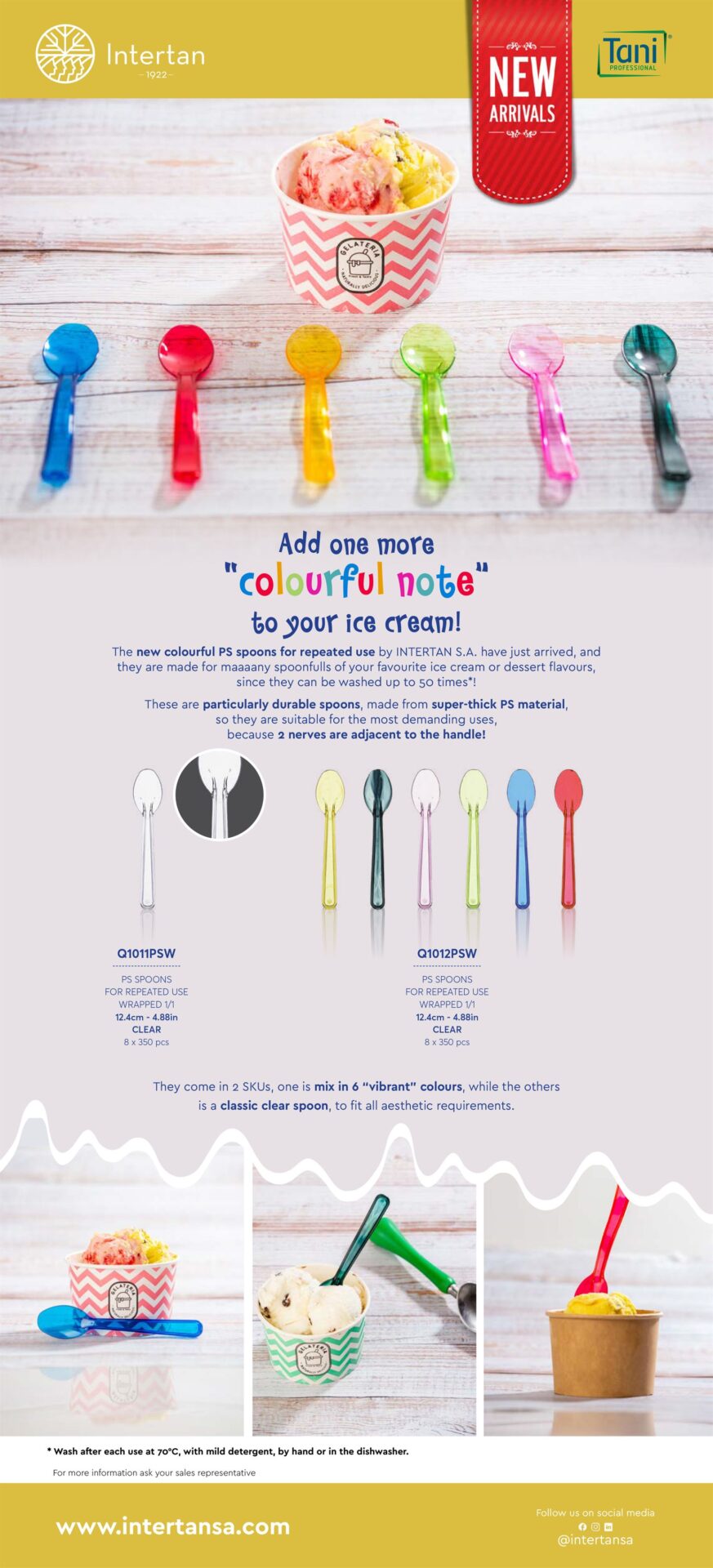 New PS Spoons for repeated use Newsletter | Intertan S.A.