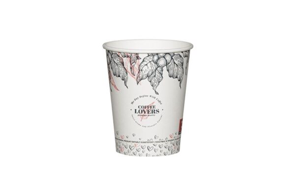Single Wall Paper Cups FSC® 8oz Coffee Lovers | Intertan S.A.