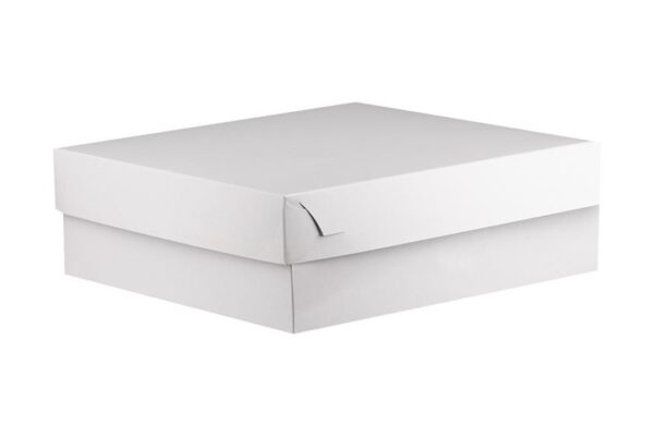 Pastry Boxes with Inner Metalised PET Coating White Design K30 | Intertan S.A.