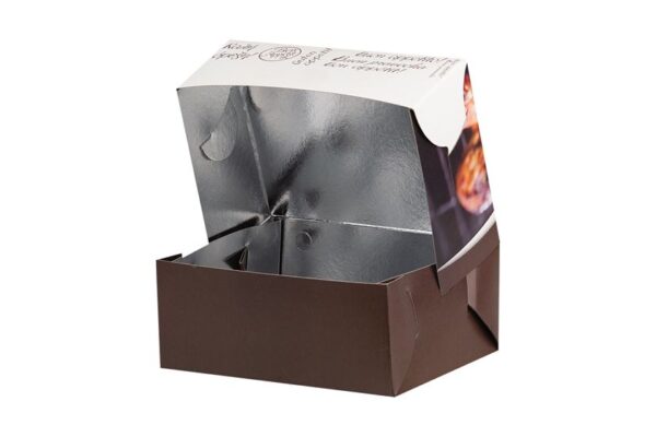 Food Boxes BON APPETIT with Metalised PET Coating (T3) 19x14.5x8cm | Intertan S.A.
