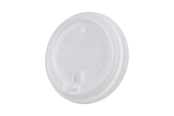 PP Sip Lids with Safety Flip Top White Colour 90mm. | Intertan S.A.