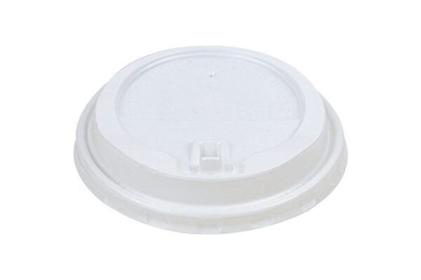 PP Sip Lids with Safety Flip Top White Colour 90mm. | Intertan S.A.