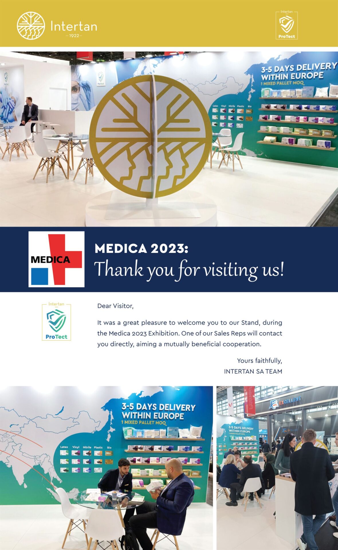 Medica 2023: Thank you for visiting us Newsletter | Intertan S.A.