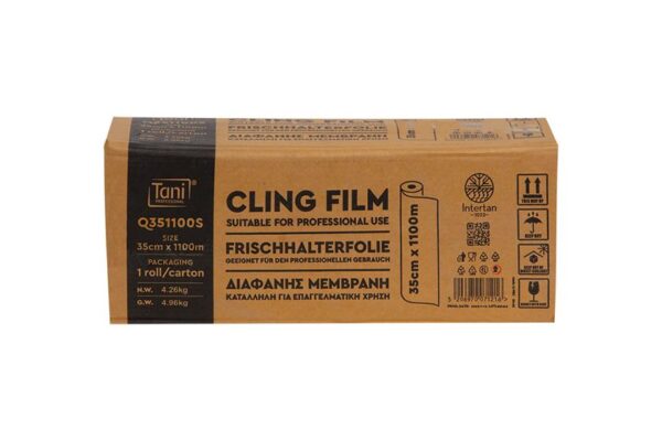 Clear Cling Films in Roll 35x1100m. | Intertan S.A.