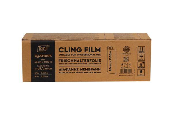 Clear Cling Films in Roll 43x1100m. | Intertan S.A.