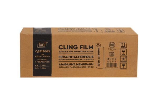Clear Cling Films in Roll 43x1500m. | Intertan S.A.