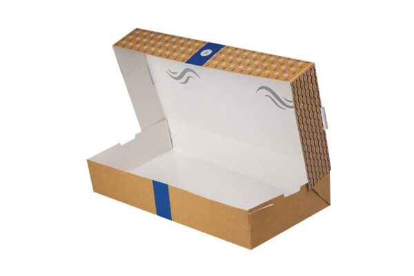 Auto-Assembly Paper Food Boxes “Fisherman” 35x17,5x6cm. | Intertan S.A.