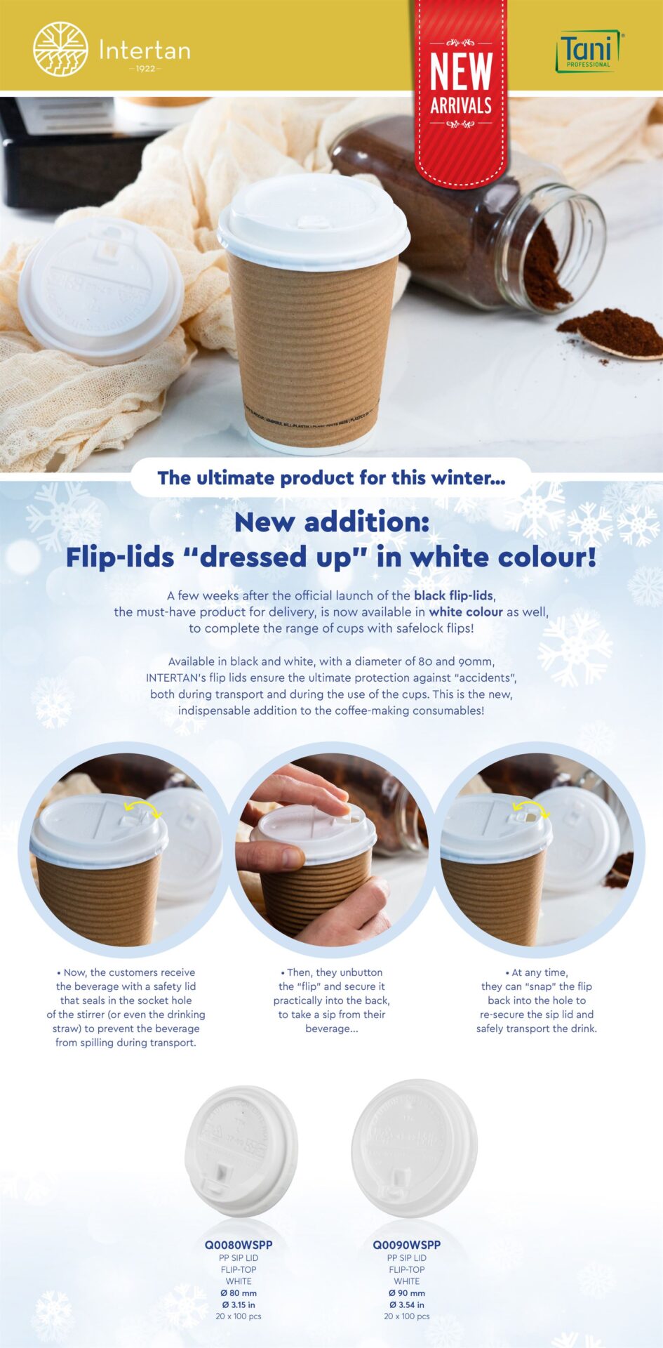 New Flip Lids White Colour Newsletter | Intertan S.A.