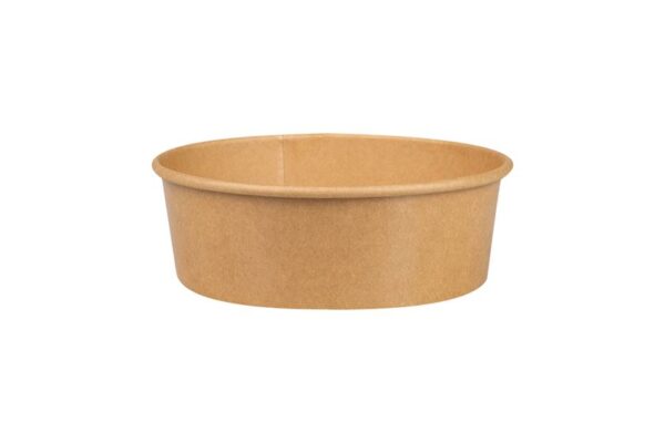 Kraft Paper Food Containers FSC® Double PE 500ml | Intertan S.A.